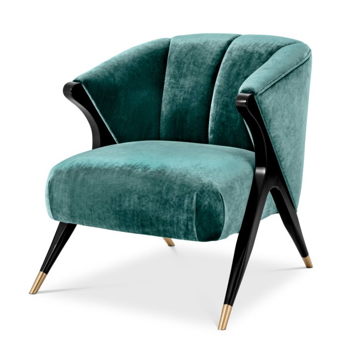 Chair Pavone aegean green