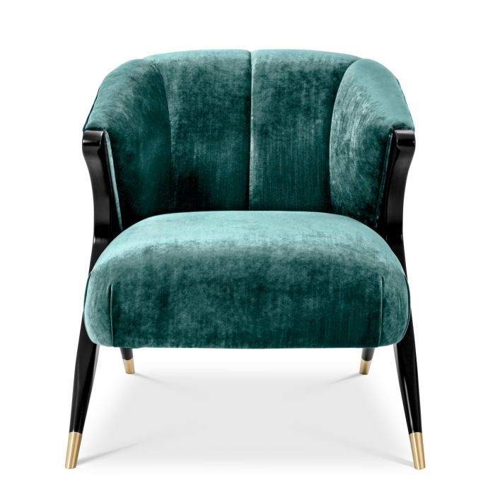 Chair Pavone aegean green