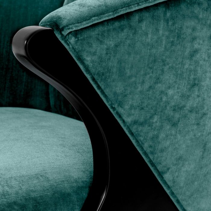 Chair Pavone aegean green