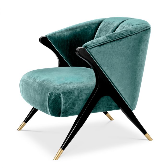 Chair Pavone aegean green