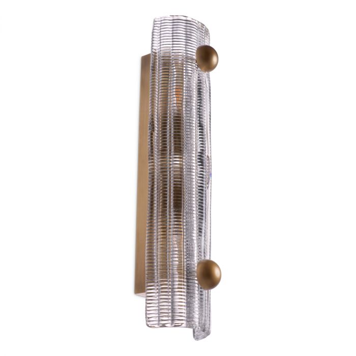 Wall Lamp Dara antique brass finish