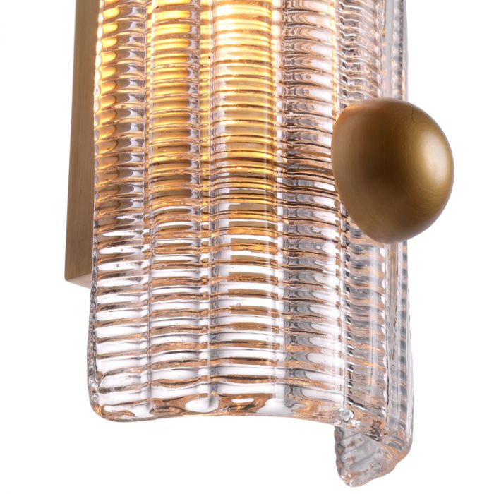 Wall Lamp Dara antique brass finish