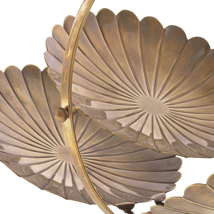 Tray Beatrice vintage brass finish 