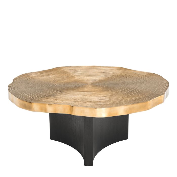 Coffee Table Thousand Oaks brass finish set of 2