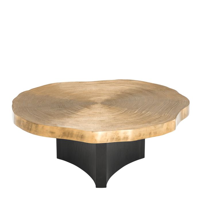 Coffee Table Thousand Oaks brass finish set of 2
