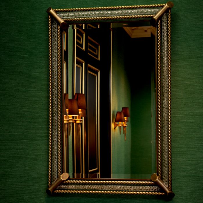 Mirror Cantoni vintage brass finish