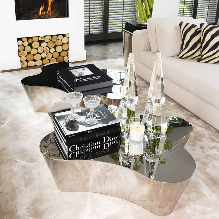 Coffee Table Sceptre polished stainless steel