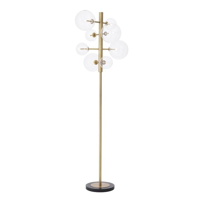 Floor Lamp Argento antique brass finish
