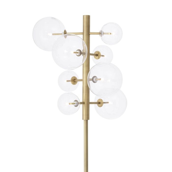 Floor Lamp Argento antique brass finish