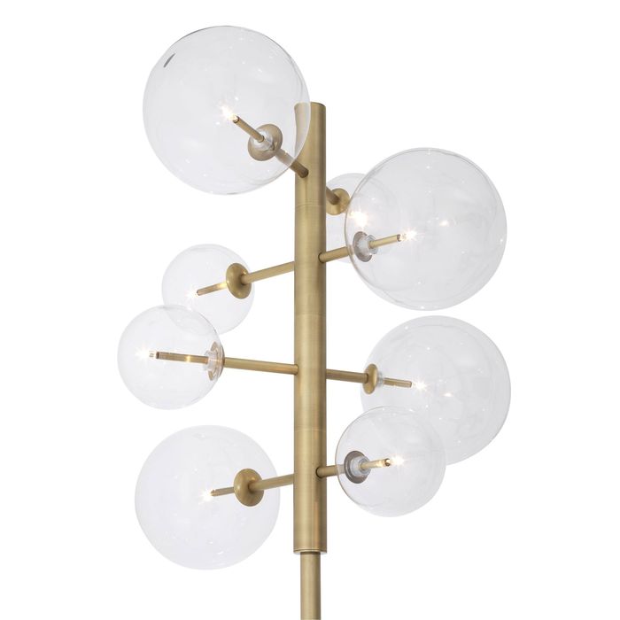 Floor Lamp Argento antique brass finish