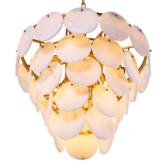 Chandelier Clementina antique brass finish