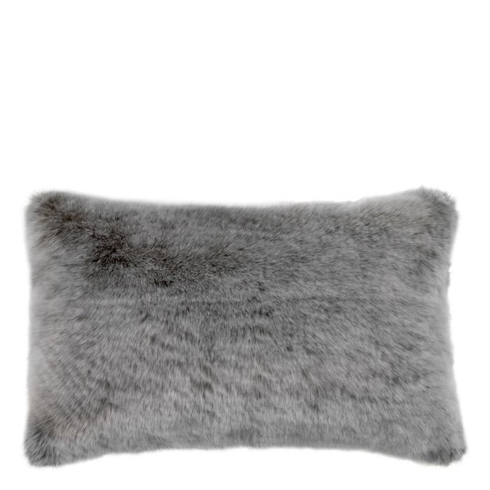 Scatter cushion Alaska faux fur grey 40 x 60 cm