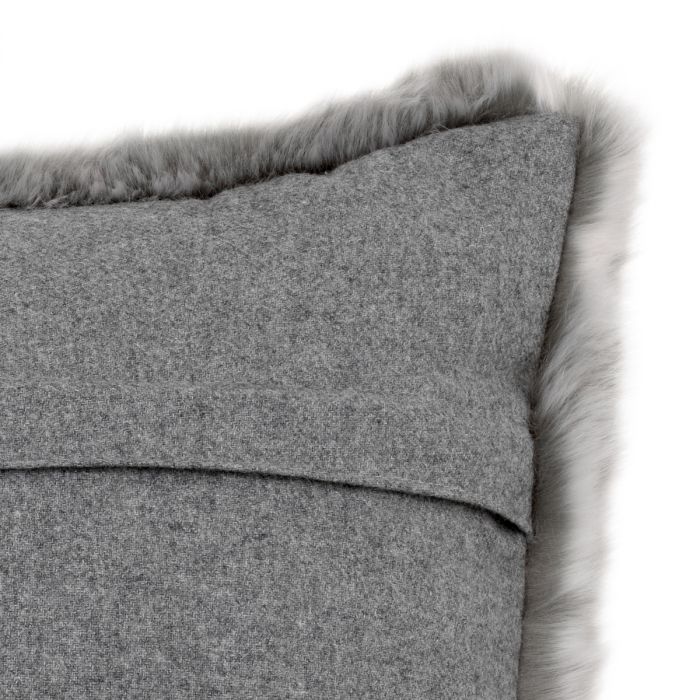 Scatter cushion Alaska faux fur grey 40 x 60 cm