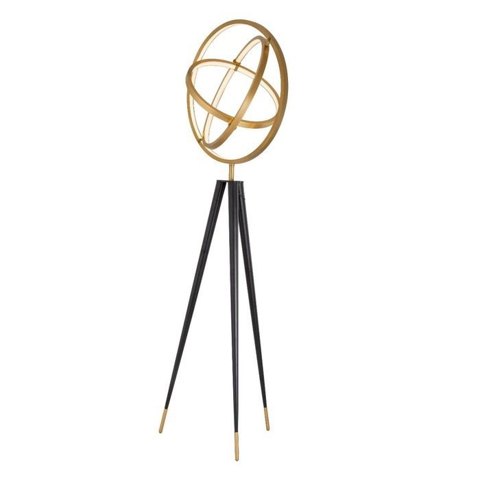 Floor Lamp Cassini antique brass finish 