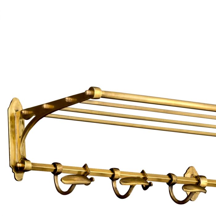 Coatrack Arini antique brass finish