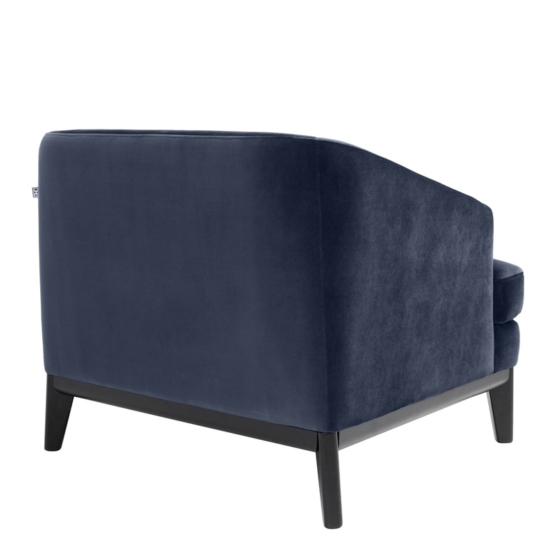 Chair Monterey savona midnight blue velvet