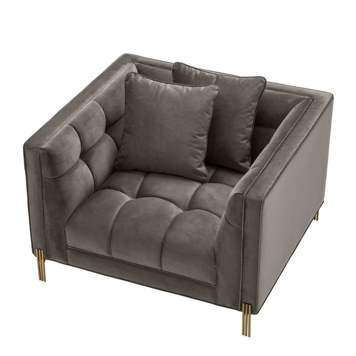 Chair Sienna savona grey velvet