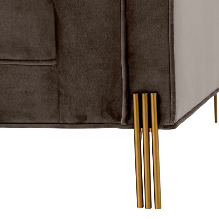 Chair Sienna savona grey velvet