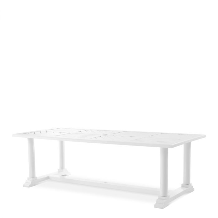 Dining Table Bell Rive 240 x 103 cm outdoor white