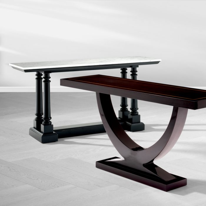 Console Table Walford waxed black finish
