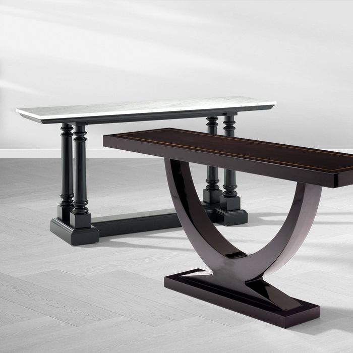 Console Table Walford waxed black finish