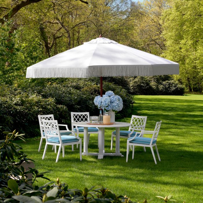Dining Table Bell Rive ? 130 cm outdoor white
