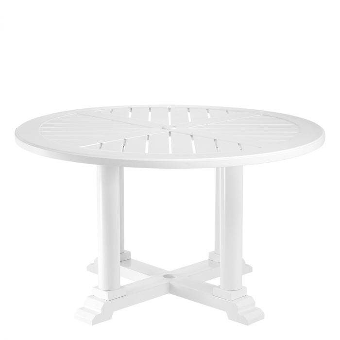 Dining Table Bell Rive ? 130 cm outdoor white