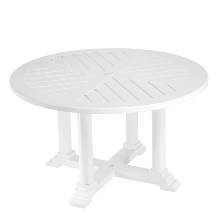 Dining Table Bell Rive ? 130 cm outdoor white