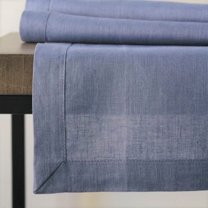 テーブルランナー ブルーグレー45×170