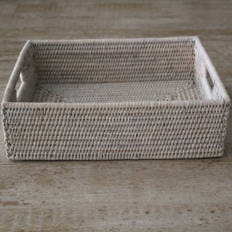 ラタンシュートレイ34*27*10