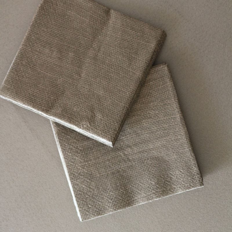 ペーパーナプキンリネンブラウン