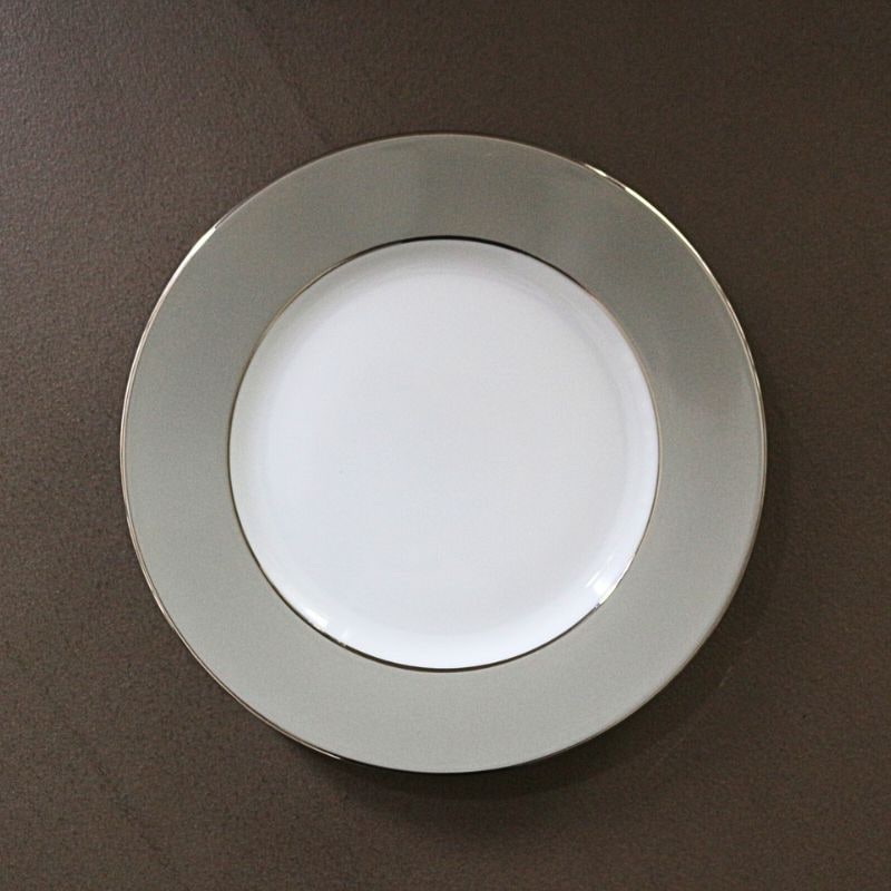 リモージュ ケーキプレート プラティンパールグレイ19.5