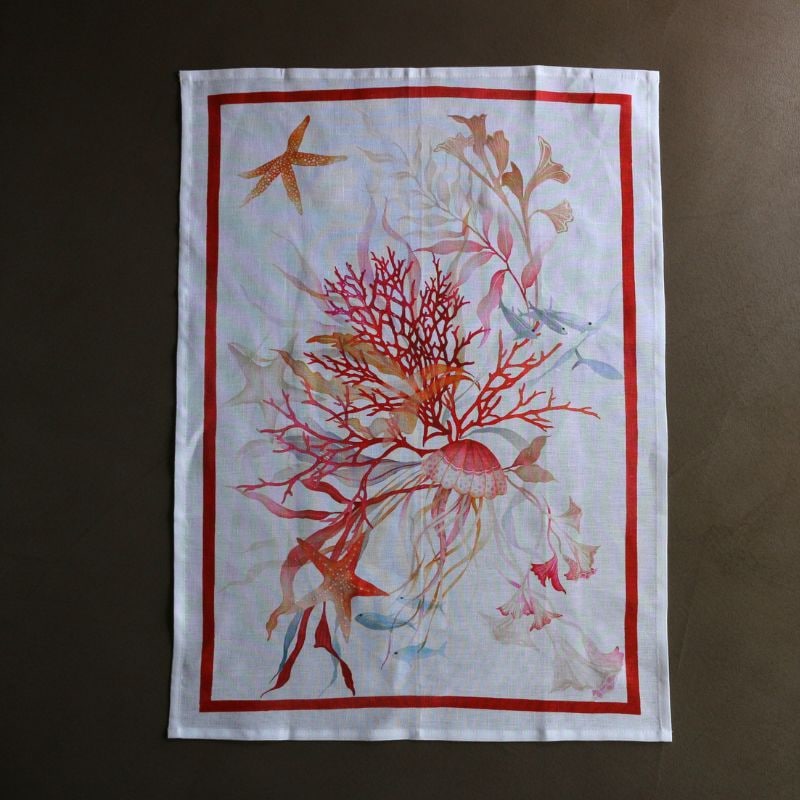 キッチンタオル オンディーヴァロッソ