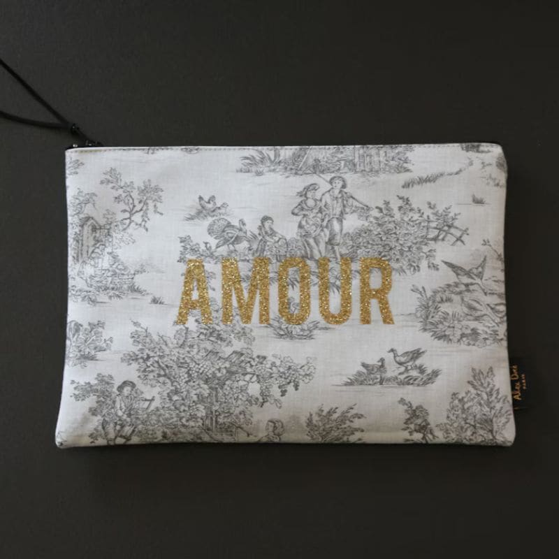 ポーチAMOUR トワルドジュイ【ノアール】