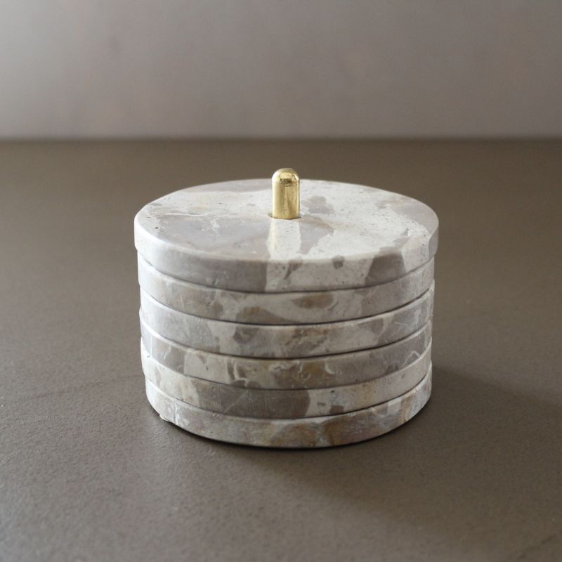 コースターマーブルベージュ