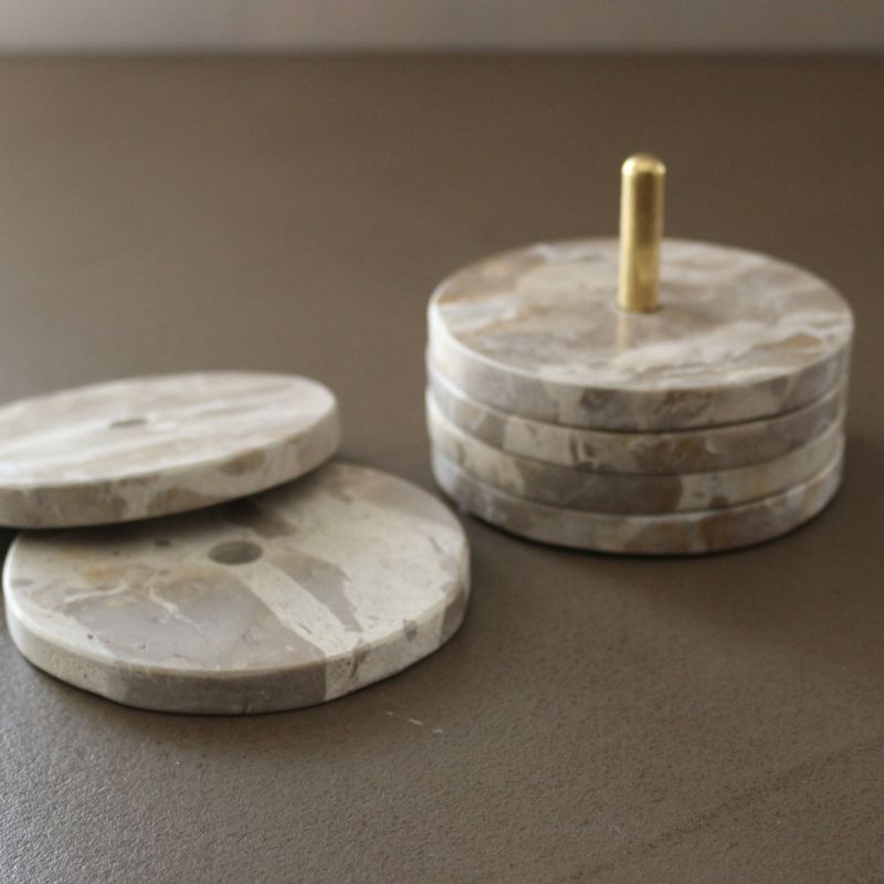 コースターマーブルベージュ