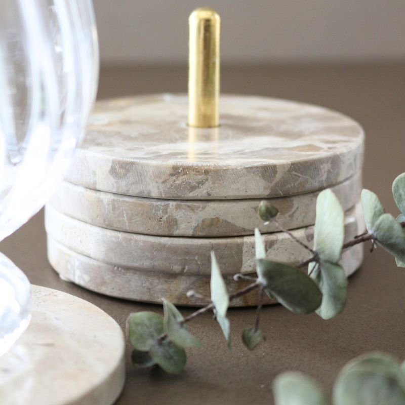 コースターマーブルベージュ