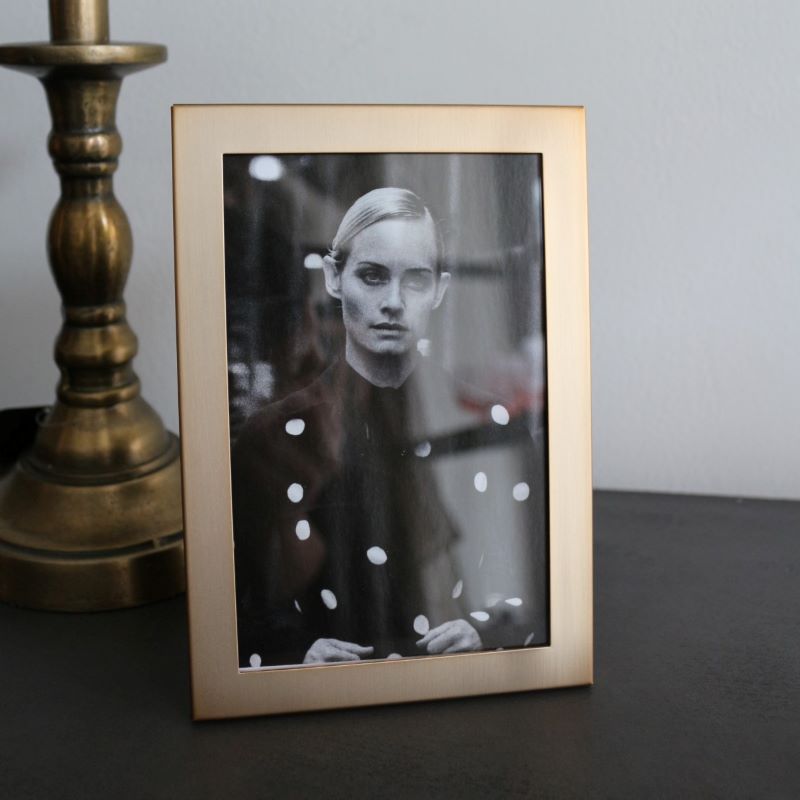 フレームスクエアマット/ゴールド【10*15】