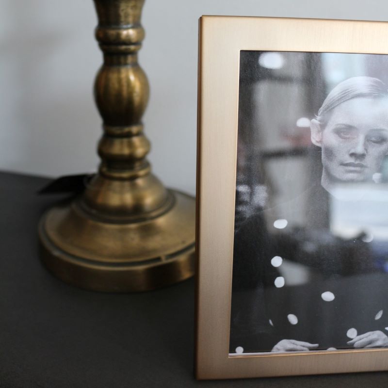 フレームスクエアマット/ゴールド【10*15】