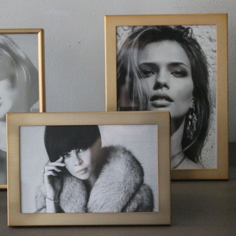 フレームスクエアマット/ゴールド【10*15】