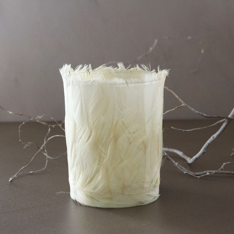 ティーライトホルダーフェザーホワイト１０