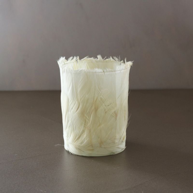 ティーライトホルダーフェザーホワイト１０