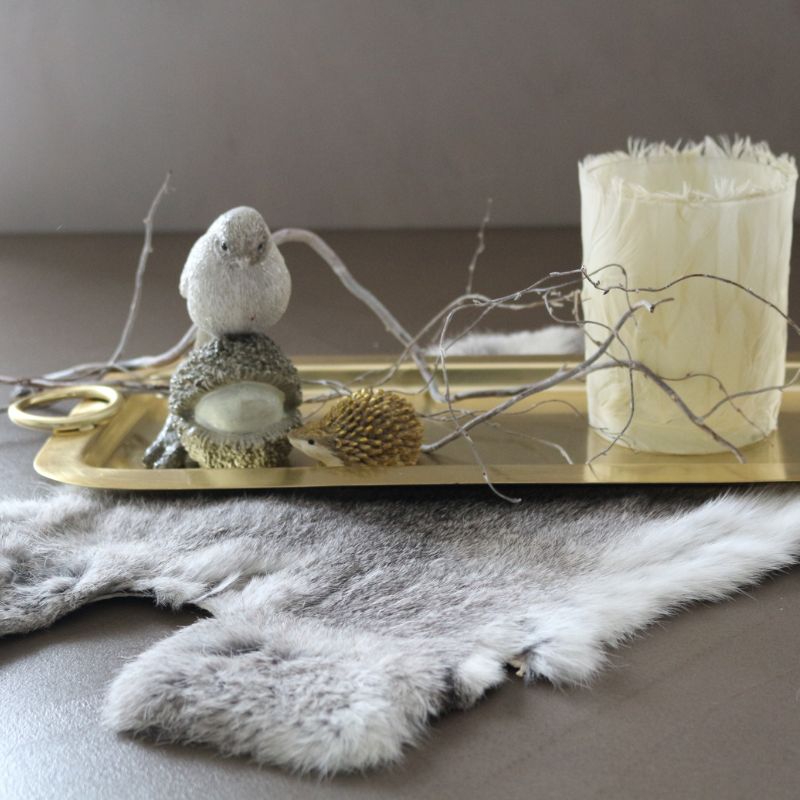 ティーライトホルダーフェザーホワイト１０