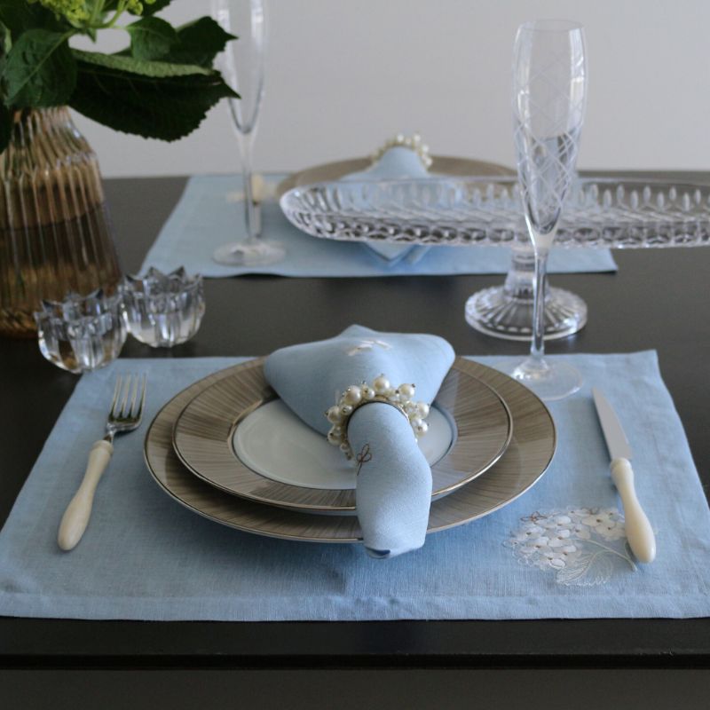 Hydrangeaナプキン ライトブルー(sepals)