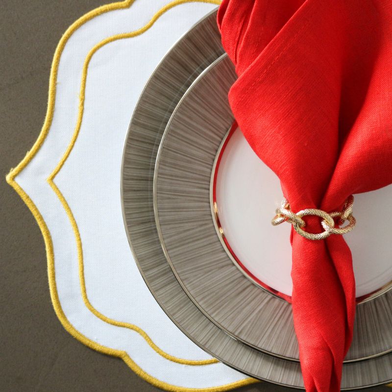 プレースマットスカラップ　ドレ