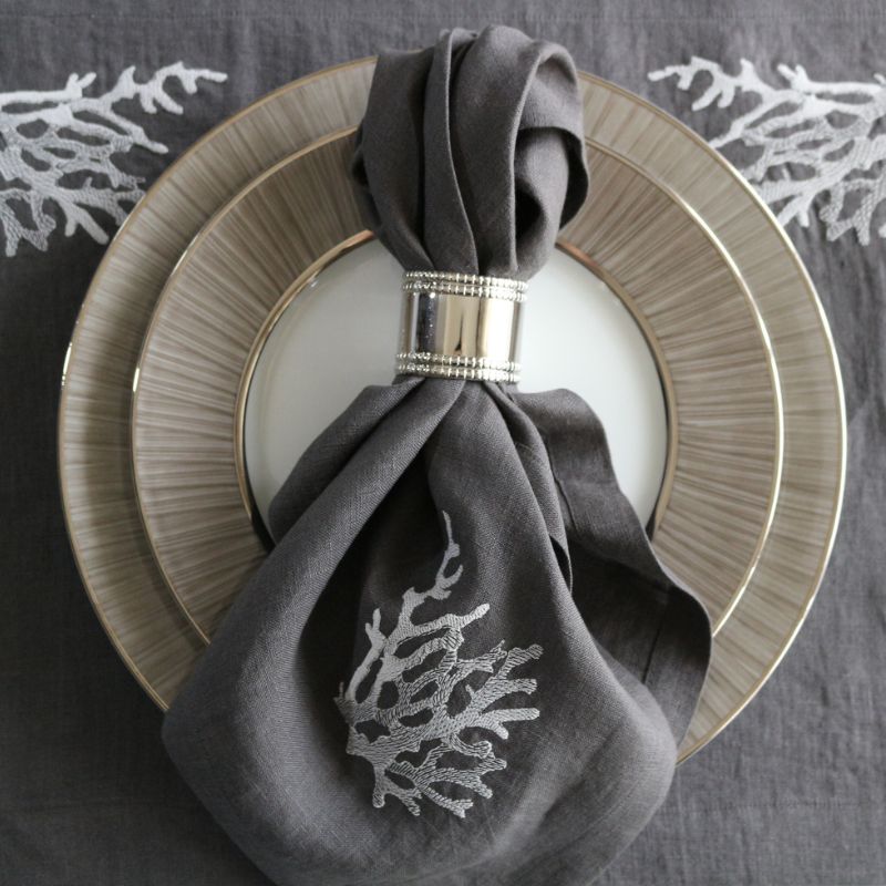 CORALナプキン　グレイ