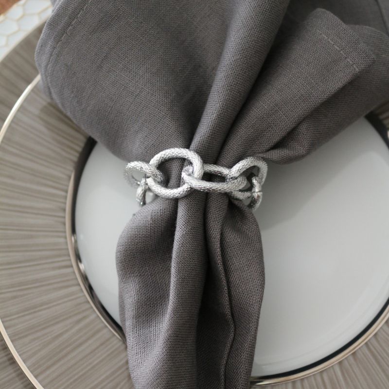 ナプキンリング チェーンシルバー | □ダイニング,ナプキンリング