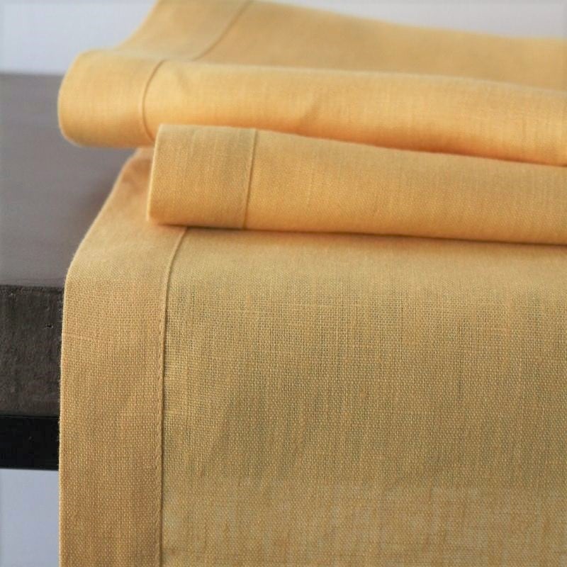 テーブルランナー セラミックイエロー45×170 | □ダイニング,テーブル