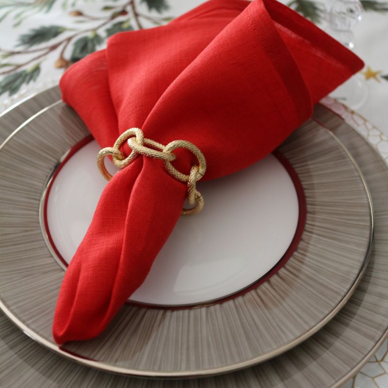 ナプキンリング チェーンゴールド | □ダイニング,ナプキンリング