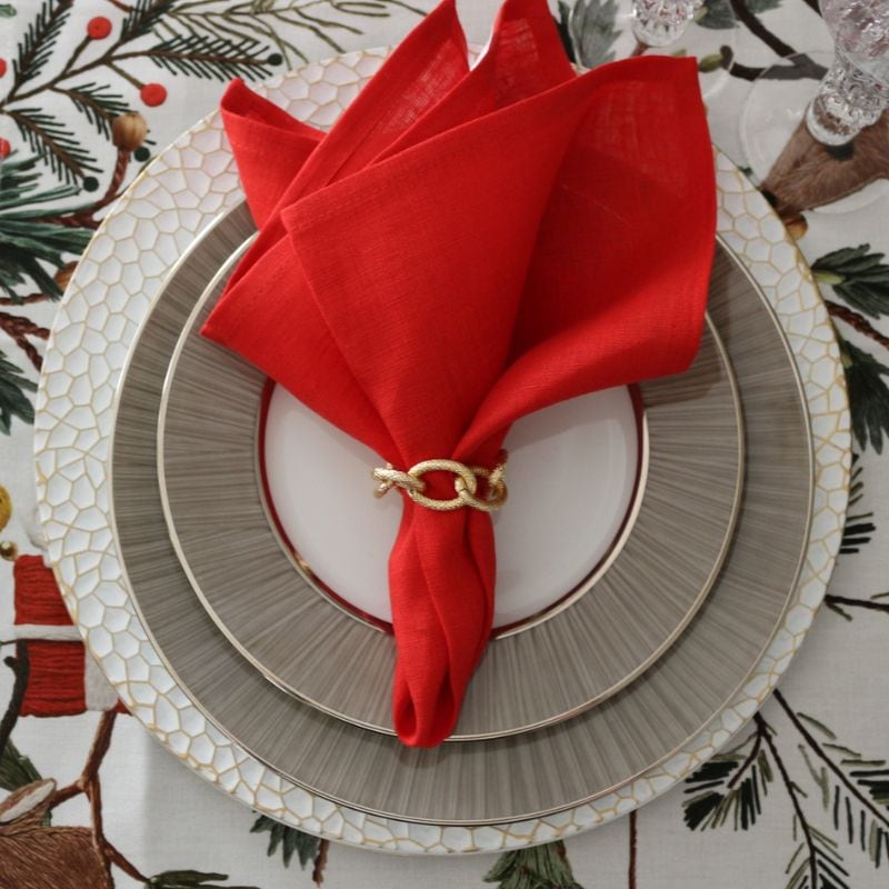 ナプキンリング チェーンゴールド